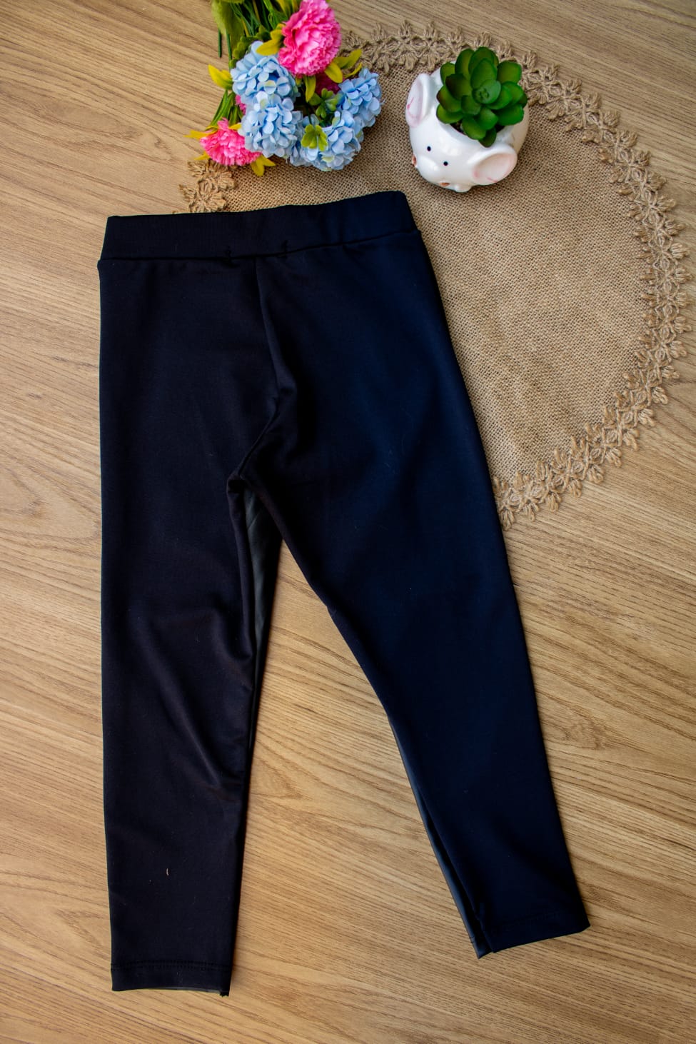 Calça legging best sale de couro infantil